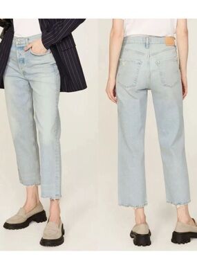 Citizens of Humanity Premium Vintage Denim Florence Wide Straight Crop Jeans 33